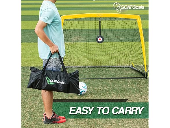 Kids Soccer Goals Set of 2, 6x4 ft