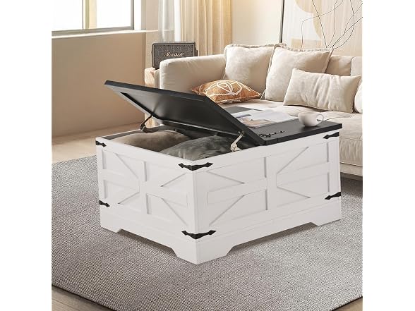 31.5" Hinged Farmhouse Coffee Table