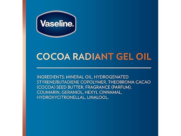 Vaseline Cocoa Radiant Gel Oil 6.8oz
