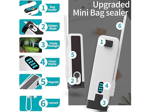 HSLGOVE 3-IN-1 Mini Bag Sealer