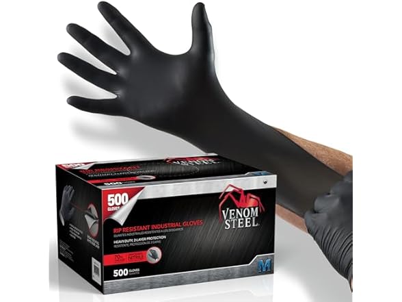 Venom Steel Nitrile Gloves Med 500ct
