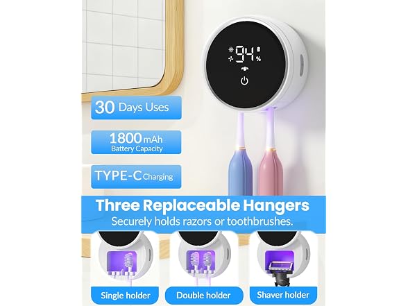 Toothbrush Sanitizer and Holder