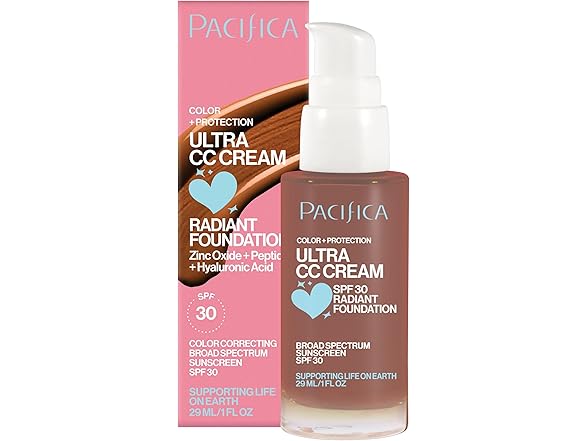 Pacifica Ultra CC Cream Radiant Foundation SPF 17 - Cool-Deep