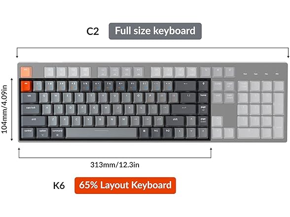 Keychron K6 Wireless Mechanical Keyboard