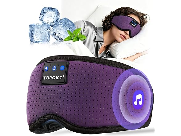 TOPOINT Sleep Mask with Bluetooth