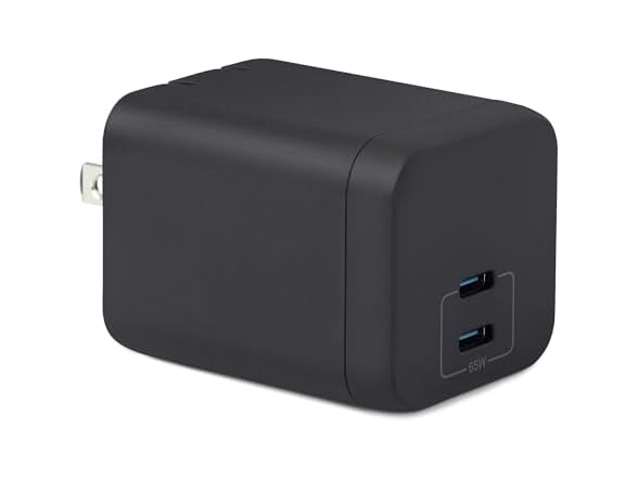 Amazon Basics 65W Fast Charging GaN USB-C Wall Cha