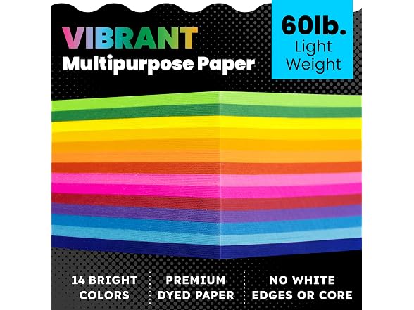 Hygloss 90 Sheets Valentine’s Day Colored Paper - 8.5x11-Inch
