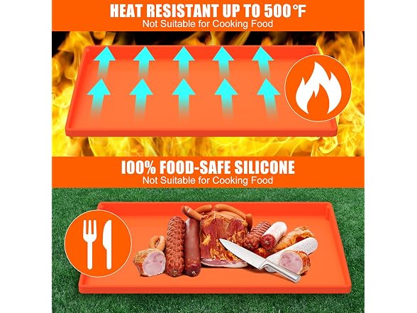 BESSIO Silicone Griddle Mat Cover for Mat