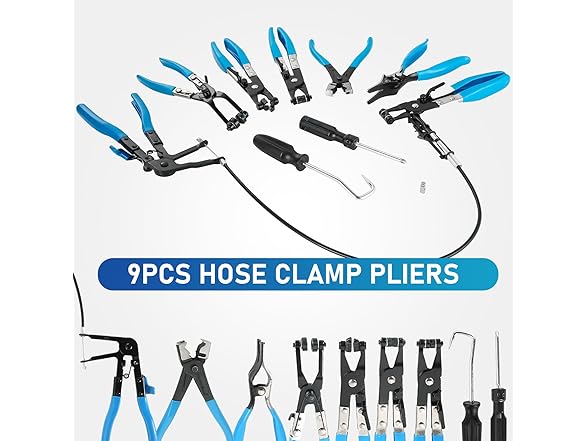 ATPEAM 9pcs Hose Clamp Pliers Set