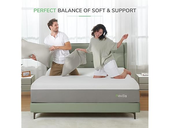 Novilla King Mattress 12" Foam Mattress
