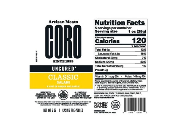 (4pk) Coro Foods Salami Piccolos Gift Set