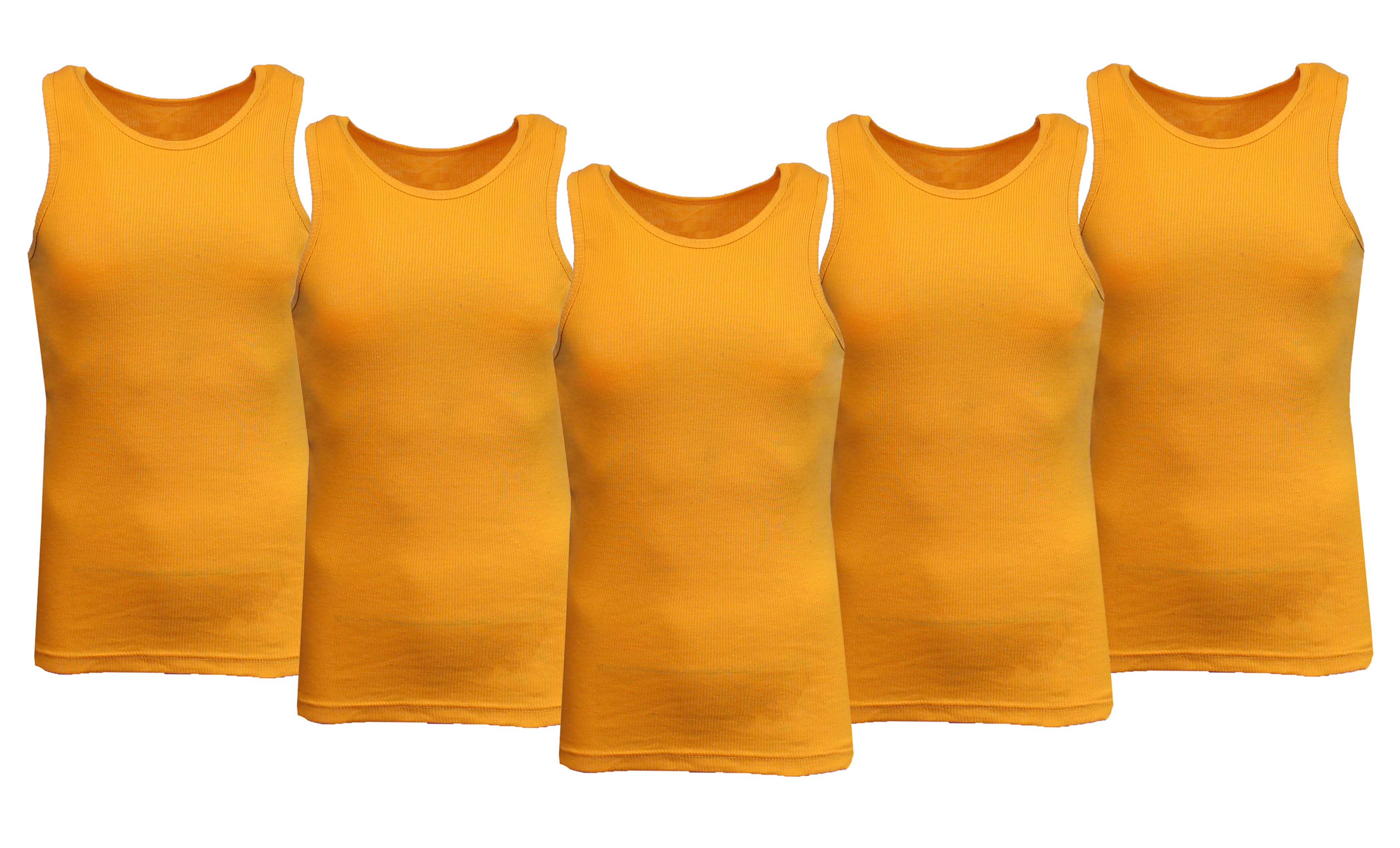 3 or 5PK Men's Heavyweight Ribbed Tank Top - Gallery 59