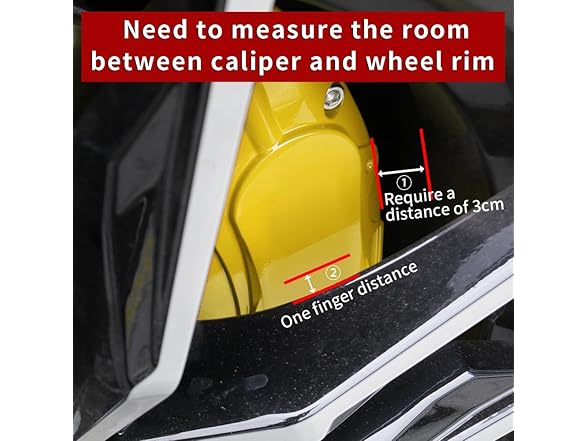 AOOA Caliper Covers Disc Brake Yellow 