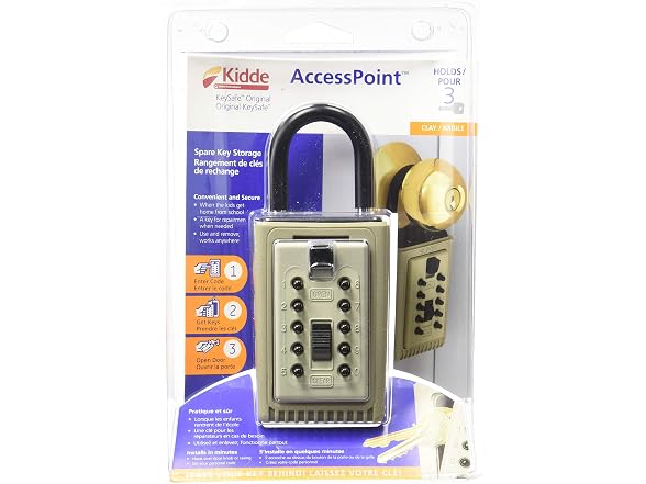 Kidde Lock Box, Padlock, 3 Keys