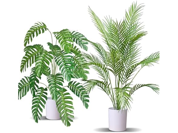 2pcs Artificial Palm Tree