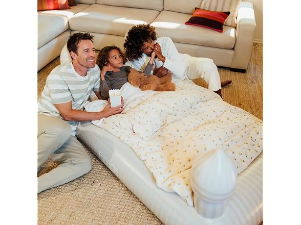FUNBOY Striped Castle Inflatable Travel Air Bed & Mattress
