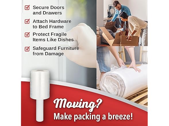 Mini Stretch Wrap 5"x1000', 2 Pack