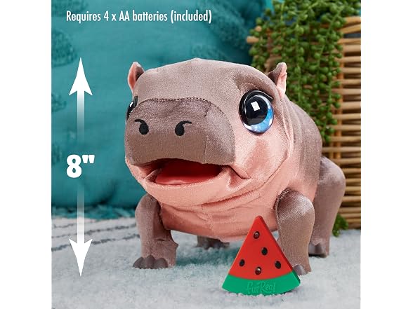 FurReal Sally The Silly Hippo Interactive Plush