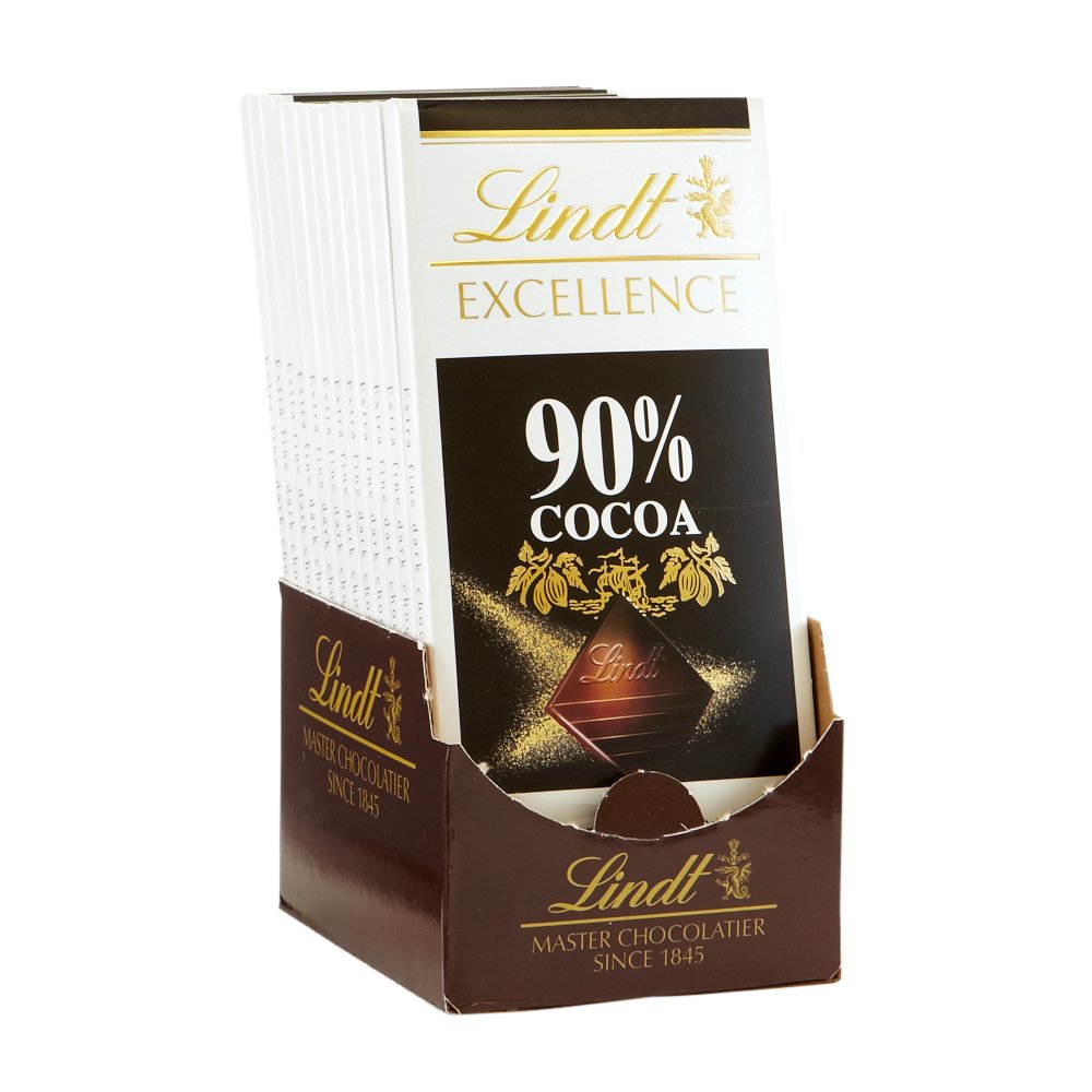 Lindt EXCELLENCE 90% Dark Choc Bar 12pk - Gallery 4