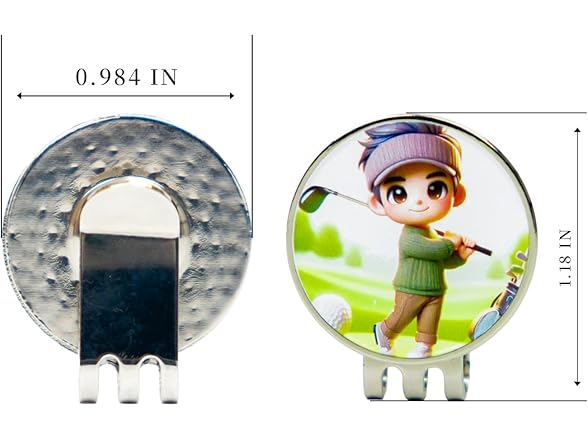 GFxCG Funny Golf Ball Marker Hat Clip