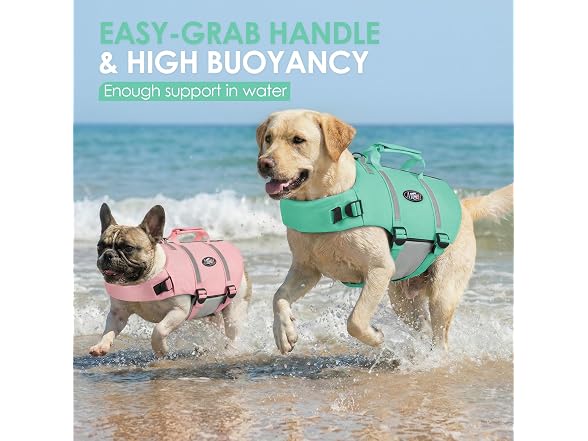 AOFITEE Large Dog Life Jacket Reflective Dog