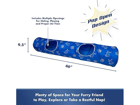 NFL Detroit Lions Cat Tunnel Tube Toy
