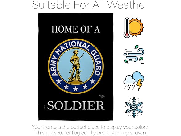 Home of National Guard Soldier Garden Flag - Armed Forces