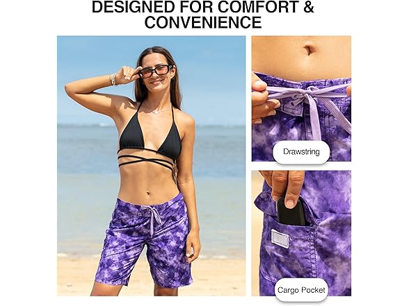Kanu Surf Women's Purple Board Shorts (10)
