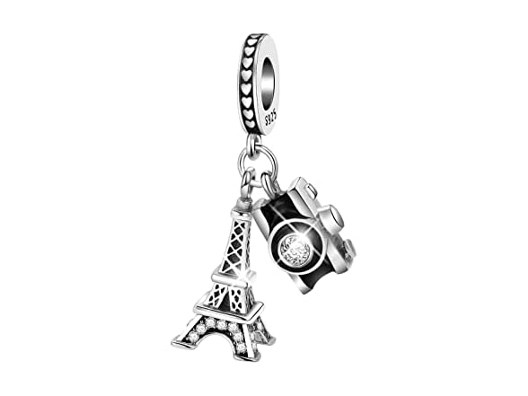 dazlily Camera Tower Charm 925 Sterling