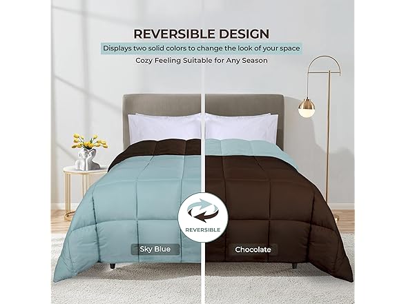 Superior Brushed Microfiber Reversible Comforter Bedding