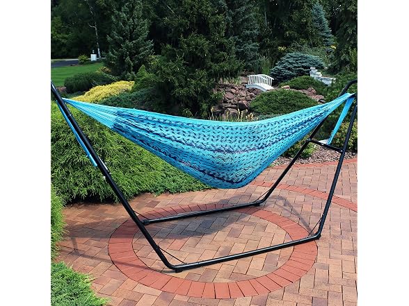 Sunnydaze Handwoven XXL Thick Cord Mayan Double Hammock