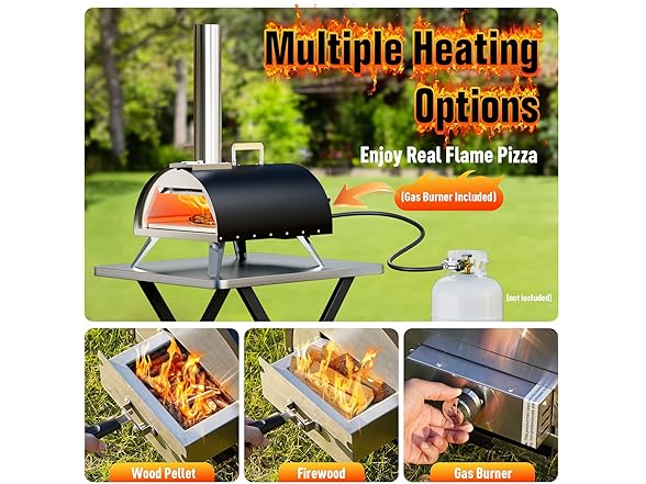 WOOCIT Multi-Fuel Outdoor Pizza Oven