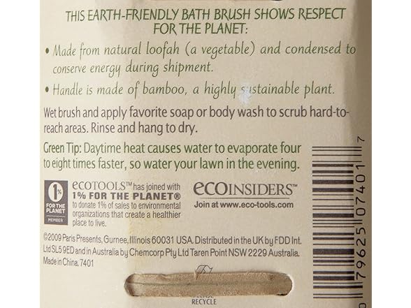 ecoTools Bamboo & Loofah Bath Brush