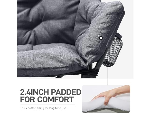 EVER ADVANCED Light Grey Double Camping Chair
