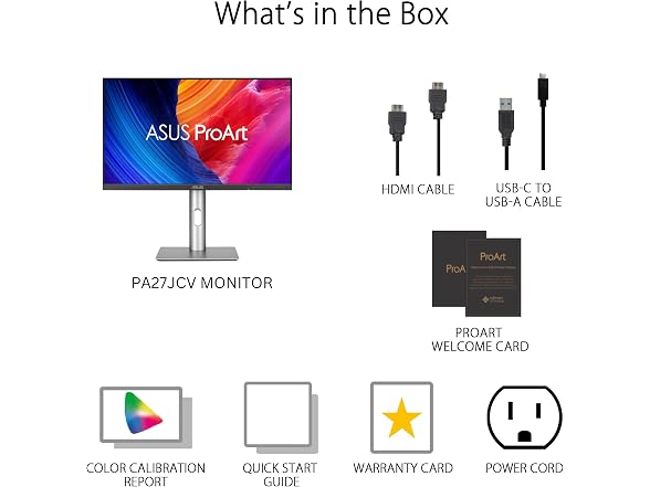 ASUS ProArt PA27JCV 27" 5K HDR IPS Professional Monitor