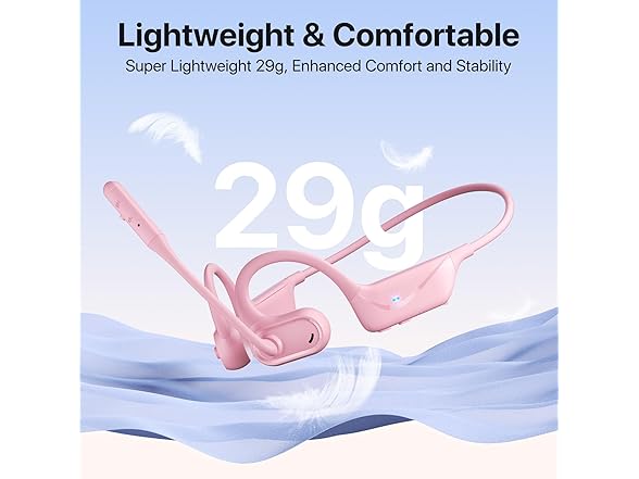 CPTEA Open Ear Headphones with Mic