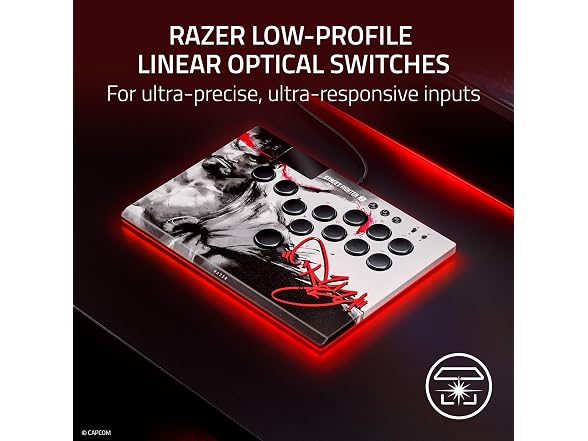 Razer Kitsune All-Button Optical Arcade Controller Ryu Edition - Gallery 3