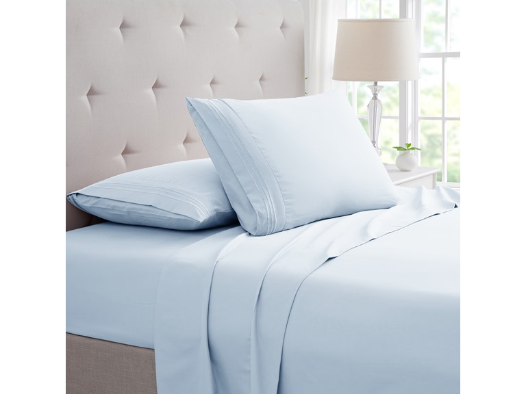 Bamboo 4 Piece 1800 Count Luxury 3-Line Embroidered Sheet Sets