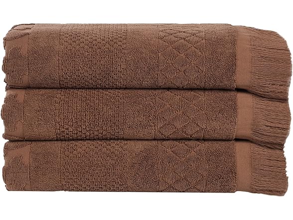 Superior 3PC ROLLA Bath Towels, Chocolate