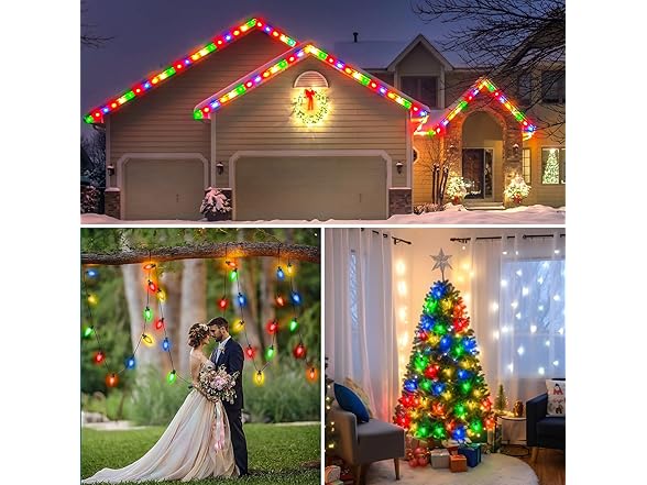 C9 LED Christmas Lights, 67FT 100 Bulbs