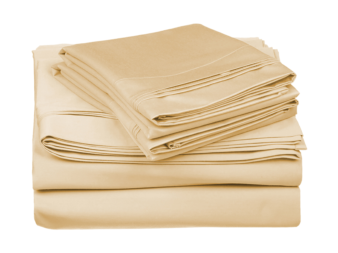 650 Thread Count Egyptian Cotton Solid Sheet Set - Gallery 17