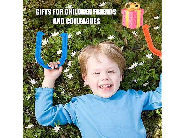 Win Outdoor Indoor Rubber Horseshoes Set