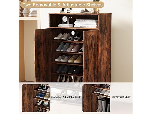PROXRACER 7-Tier Shoe Cabinet, 24 Pair