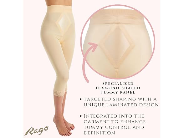Rago (S/26) High Waist Capri Liner Tummy USA Pant