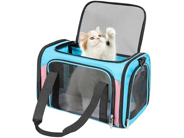 Discala Cat Dog Carrier Up to 15 Lbs