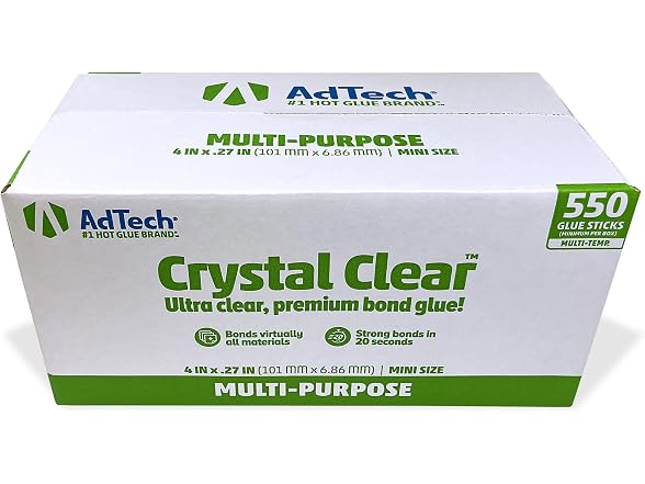 AdTech Hot Glue Sticks, 4 Inch Mini Size,