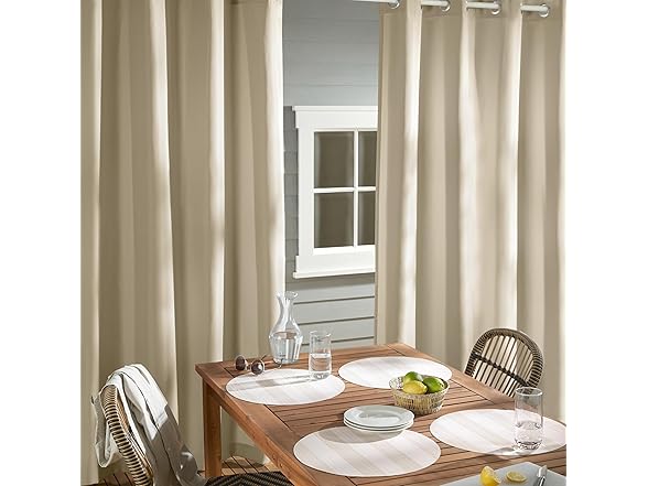 TOWN & COUNTRY Cabana Hvywt Ind/Out Curtains