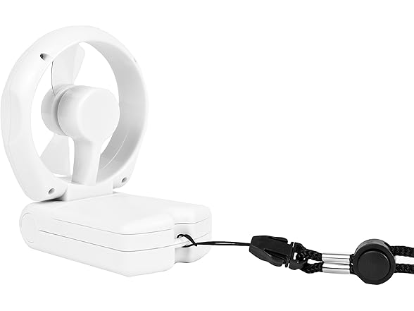 Travelon 3 Speed Personal Folding Fan - White