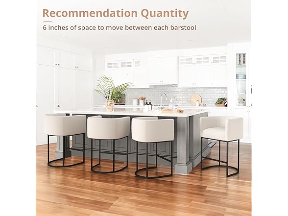 2 Beige Counter Height Bar Stools