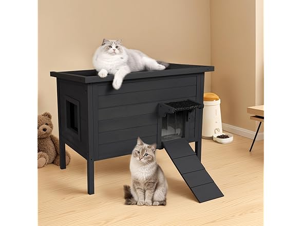 BRIOPAWS Outdoor Insulated Cat House